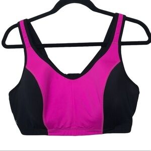 B Active Pink Black ColorBlock Sports Bra 42D
